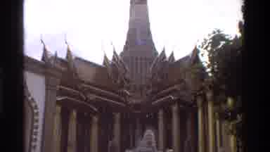 Thailand (1984): Tall Church With Spire Of Gold Going To The Sky