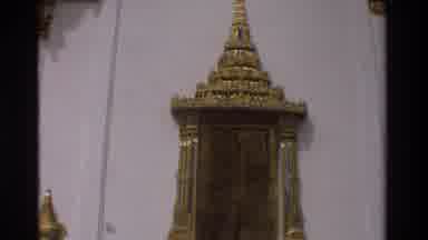 Thailand (1984): Gold Tall Ancient Looking Cool Building With A Pointy Roof Top