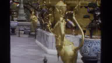 Thailand (1984): Beautiful Oriental Sculptures In A Seemingly Buddhist Setting