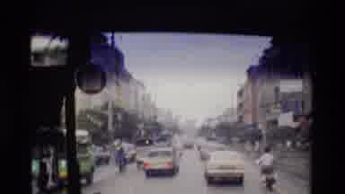 Thailand (1984): Three Scenes Viewing Out The Windshield Of A Bus From The Drives