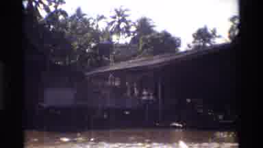 Thailand (1984): Beautiful Houses On The River Wonderful Construction And Good