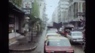 Thailand (1984): Traffic Jam Occurs Because Of Heavy Rain