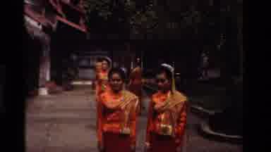 Thailand (1984): Beautiful Young Women Dressed In Traditional Clothing Smiling For