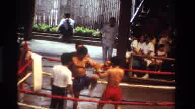 Thailand (1984): Kicking Boxing In A Ring With A Referee Where They Are Feeling