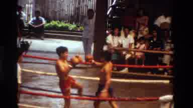 Thailand (1984): The Boxers Are Fighting In The Stadium