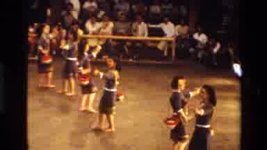 Thailand (1984): Oriental Girls Traditional Dance For Audience In Ceremony Very
