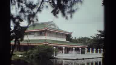 Thailand (1984): Traditional Thai Building On Lake In Village Pans To Native