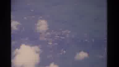 Thailand (1984): Aerial Flyover Of Vintage Subdivision Showing Clouds And Plane