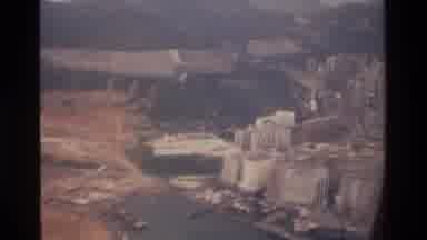 Thailand (1984): Helicopter View Of City With A Port Surrounded By Dessert