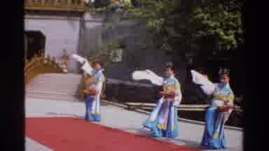 Thailand (1984): Four Women Performing Traditional Ceremonial Dance With Baskets