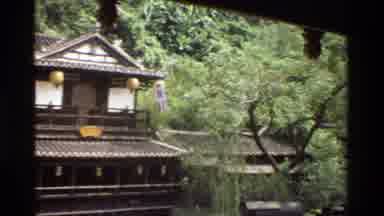 Thailand (1984): Japanese Temple And Trees And Then A Japanese Man Dressed With