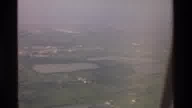 Thailand (1984): Viewing The Countryside From An Airplane Window During Landing Or