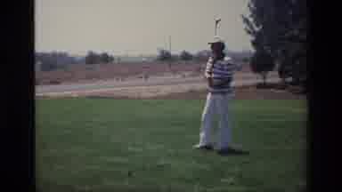 Laguna Hills California USA (1976): A Man With A Golf Club And A Woman Playing