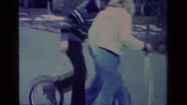 Aliso Viejo California USA (1977): Trying To Ride A Unicycle