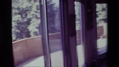 Big Bear California USA (1977): Guy Shows The Amazing View Of His House In The