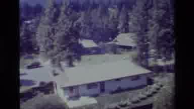 Big Bear California USA (1977): Panning Aerial Shot From Right To Left Of Small