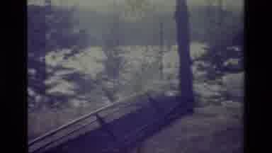 Big Bear California USA (1977): An Old Model White Car Parked Outside In A Very