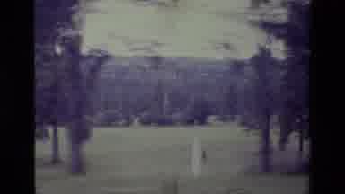 Big Bear California USA (1977): Landscape Of Tree Filled Mountains And Fields
