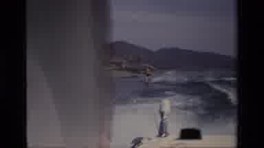 Canyon Lake California USA (1977): Crazy Fast Moves For A Water Skier Riding Big