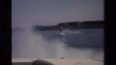 Canyon Lake California USA (1977): Person Who Is Kitesurfing On A Lake Or Maybe At