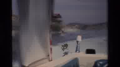 Canyon Lake California USA (1977): A Man Scatting With Boat In Water