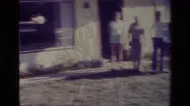 Lake Elsinore California USA (1977): Two Children Walking Outside In Their Parents