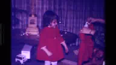 California USA (1979): Little Girl Red Hair Dress Gift Birthday Presents From Mom