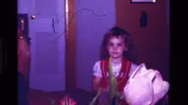 California USA (1979): A Family With Little Girl Wandering Around Curiously Going