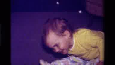 California USA (1979): Old Footage Of A Young White American Boy Sitting Down And