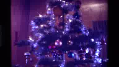 California USA (1979): Beautiful Christmas Tree With Lots Of Decoration Are There
