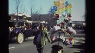 California USA (1981): Diverse People Watching A Parade In The Streets