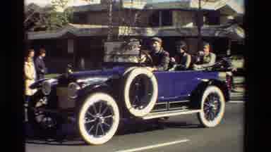 California USA (1981): Many People Enjoying A Town's Parade