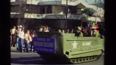 California USA (1981): Us Army Military Tank Vehicle Parade Jeep Truck Uniform