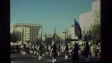 California USA (1981): Parade In Oakland With Green Flags