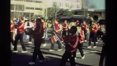 California USA (1981): A Day At The Local City Parade To See George Washington