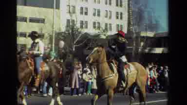 California USA (1981): People Gathered Watching People Riding In Carriage Riding