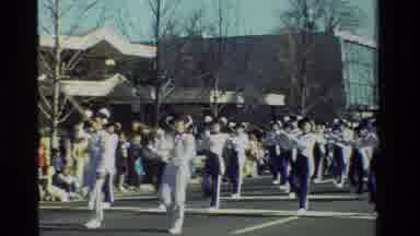 California USA (1981): People Observing A Big Parade