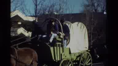 California USA (1981): Street Parade Of Us Union Army Reenactors On Horses And