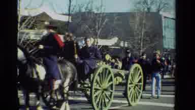 California USA (1981): Horses White People Flag Prejudice Animals Outside