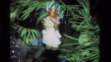 California USA (1981): Different Types Of Colorful Ornaments Hung On A Decorated