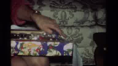 California USA (1981): A Happy Christmas Moment Of A Young Daughter Gifting Her