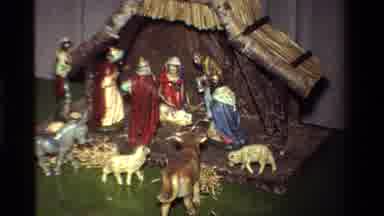 California USA (1981): A Small Replication Of The Manger That Jesus Was Born In