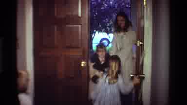 California USA (1981): Girls Arriving At A Home Where Other Children Are Waiting