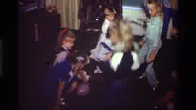 California USA (1981): Kids Having Fun At Birthday Party