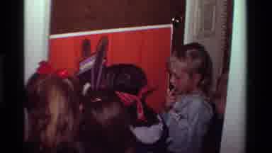 California USA (1981): Little Kids Are Playing With One Blindfolded
