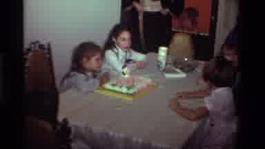 California USA (1981): Birthday Cake At Children's Party