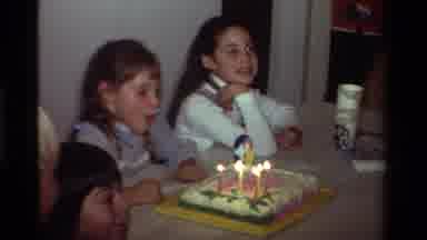 California USA (1981): Old Video Of A Little Girl's Birthday Party