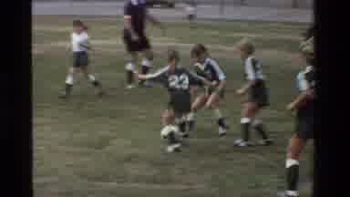 California USA (1981): The Childrens Are Playing In The Foot Ballet Is Very Nice