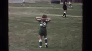 California USA (1981): Children Playing Soccer With One Interested Participant