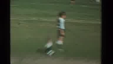 California USA (1981): Young Children Practicing Kicking A Soccer Ball On Large